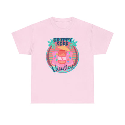 Grippy Sock Vacation Unisex Heavy Cotton Tee