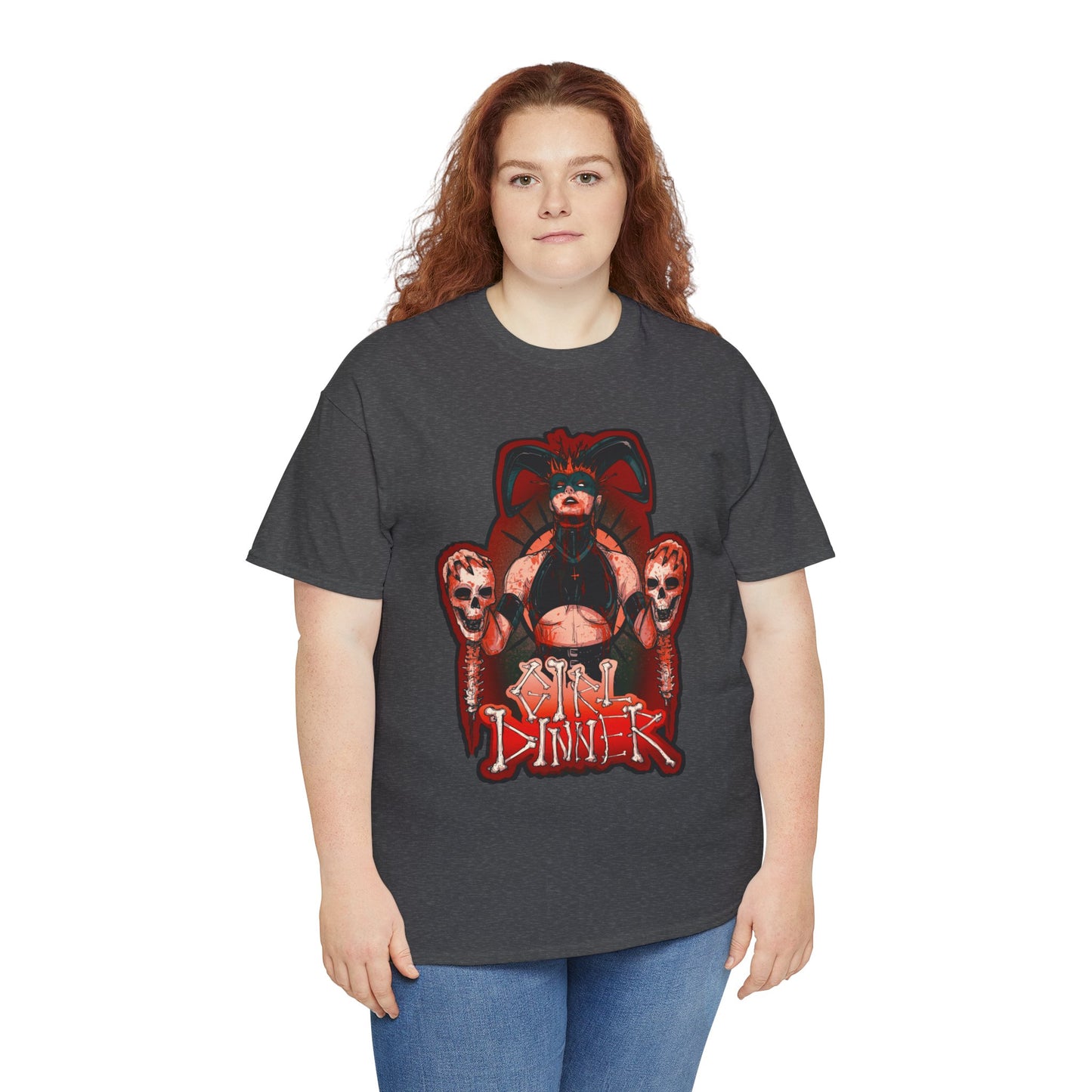 Girl Dinner Unisex Heavy Cotton Tee