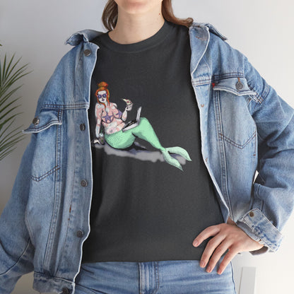 Pizza Mermaid Unisex Heavy Cotton Tee