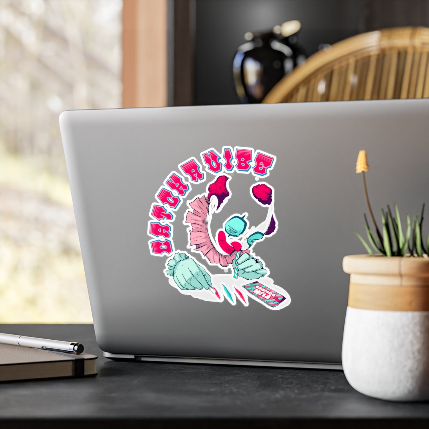 Catch A Vibe Kiss-Cut Vinyl Decal