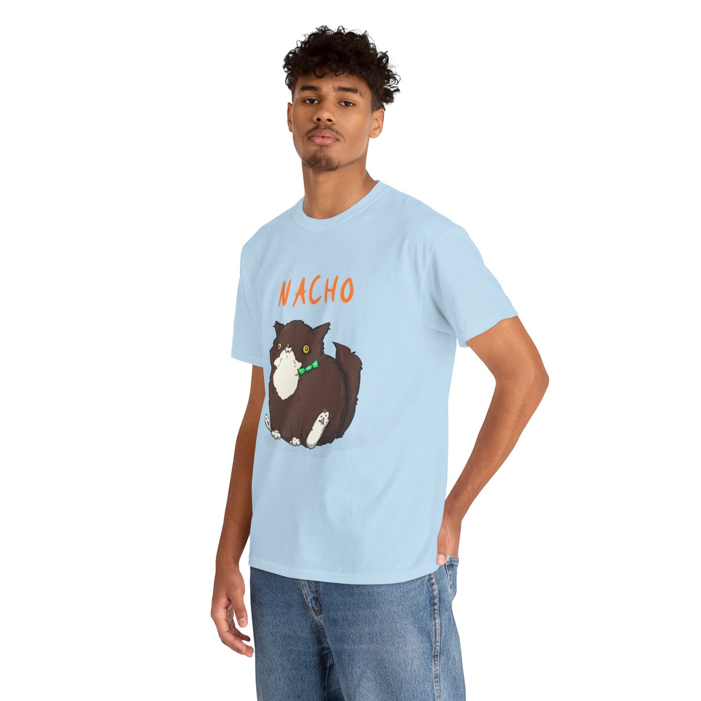 Nacho The Cat Unisex Heavy Cotton Tee