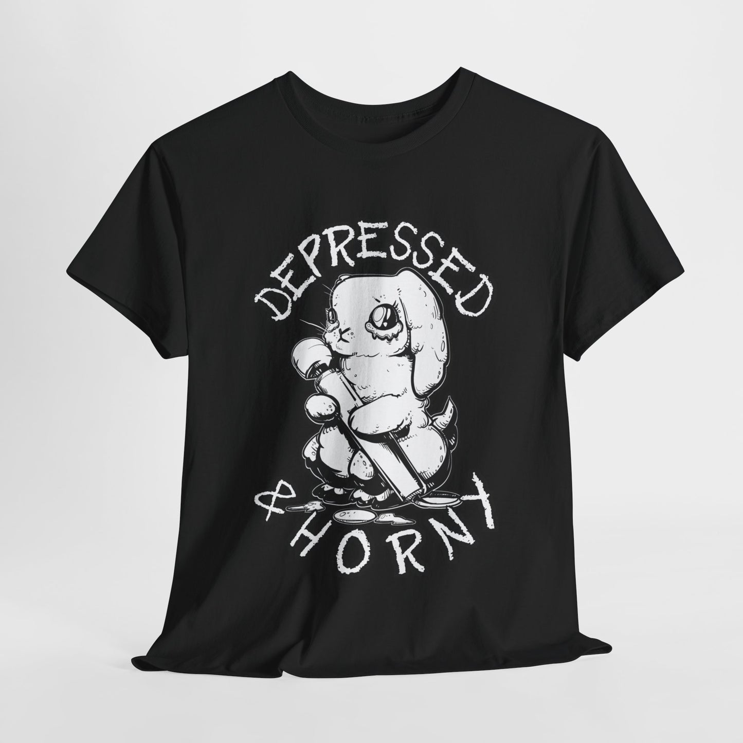 Depressed Bunny Unisex Heavy Cotton Tee
