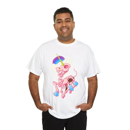 Unicorn Skeleton 2 Unisex Heavy Cotton Tee