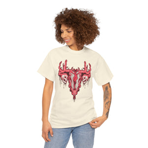 Uterus From Hell Unisex Heavy Cotton Tee