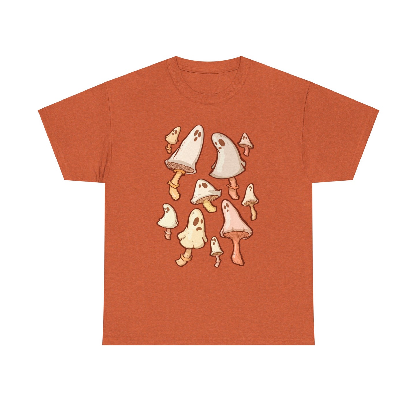 Spooky Mushrooms Unisex Heavy Cotton Tee