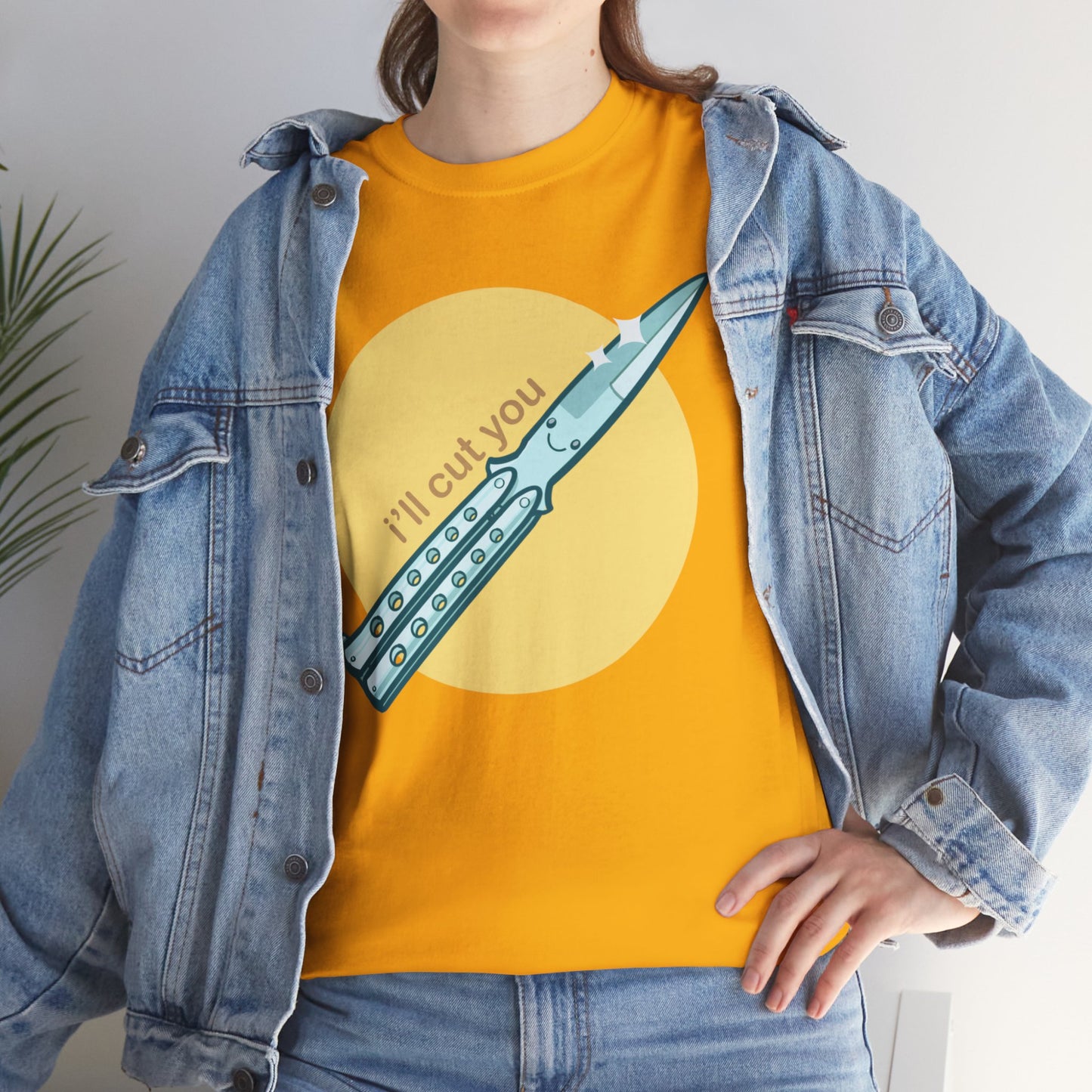I'll Cut You Unisex Heavy Cotton Tee