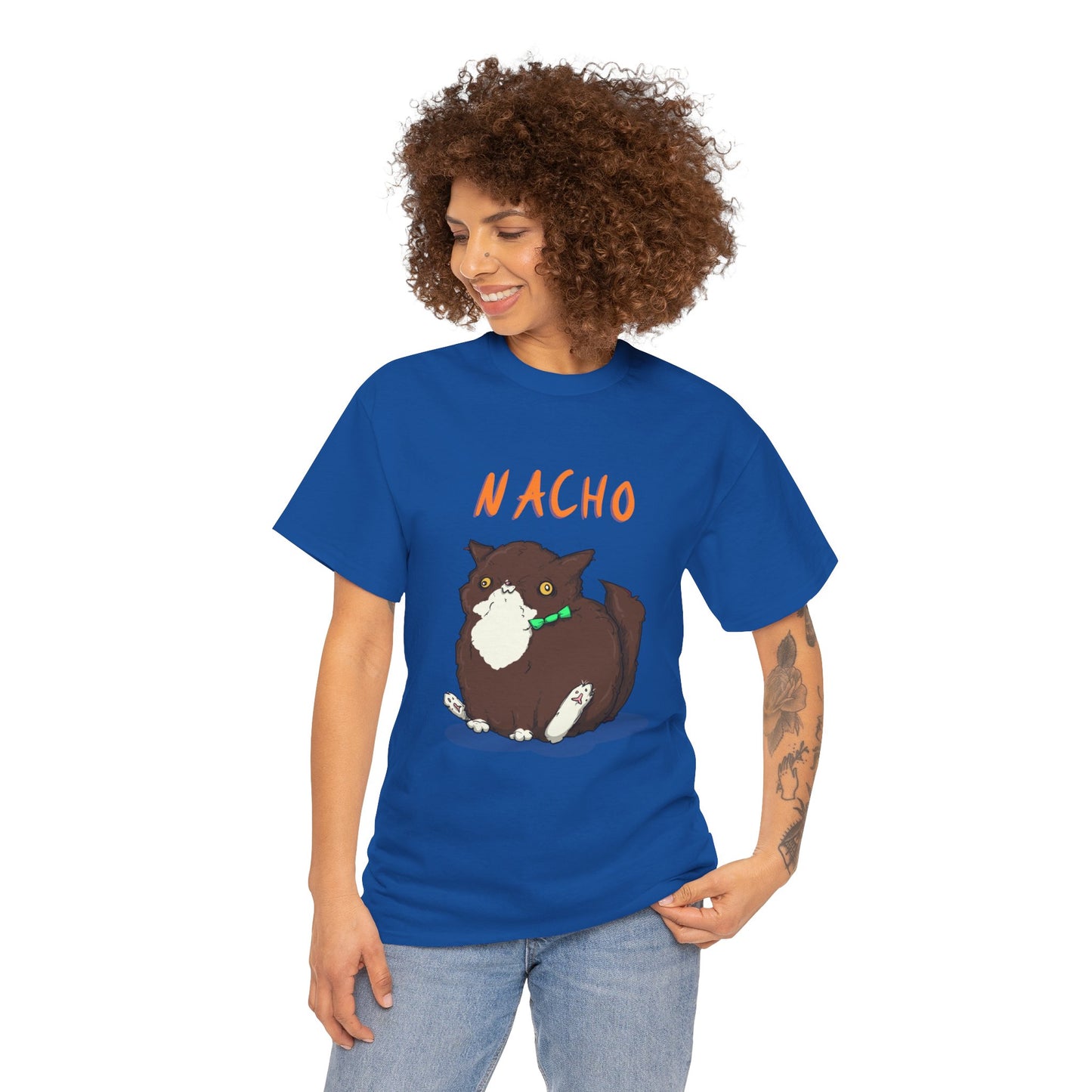 Nacho The Cat Unisex Heavy Cotton Tee