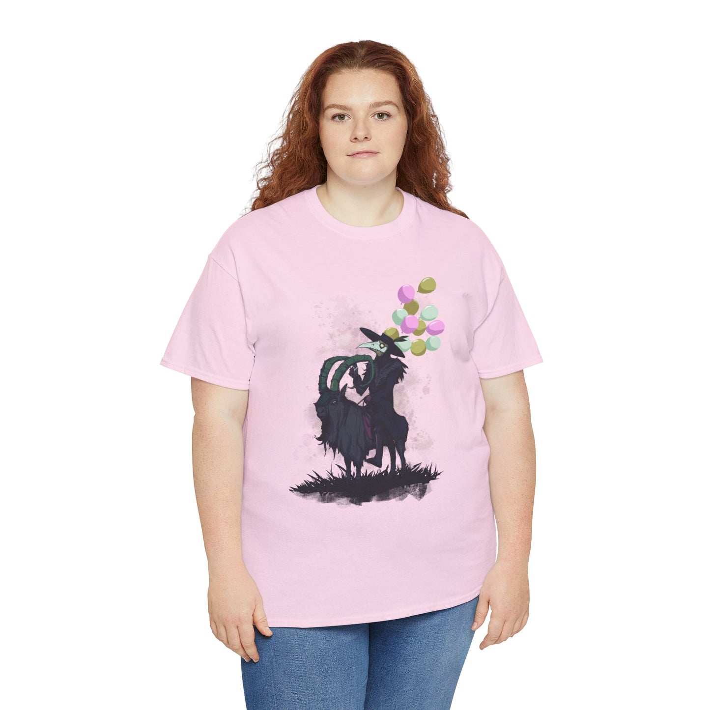 Plague Doctor Balloons Unisex Heavy Cotton Tee