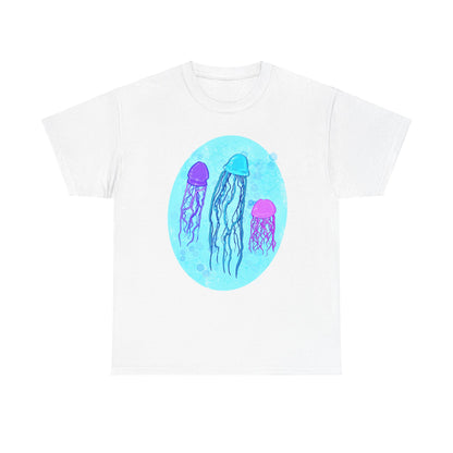 Jellyfish Varieties Unisex Heavy Cotton Tee