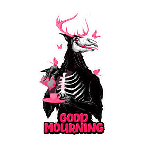 Good Mourning Kiss-Cut Vinyl Decal