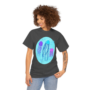 Jellyfish Varieties Unisex Heavy Cotton Tee