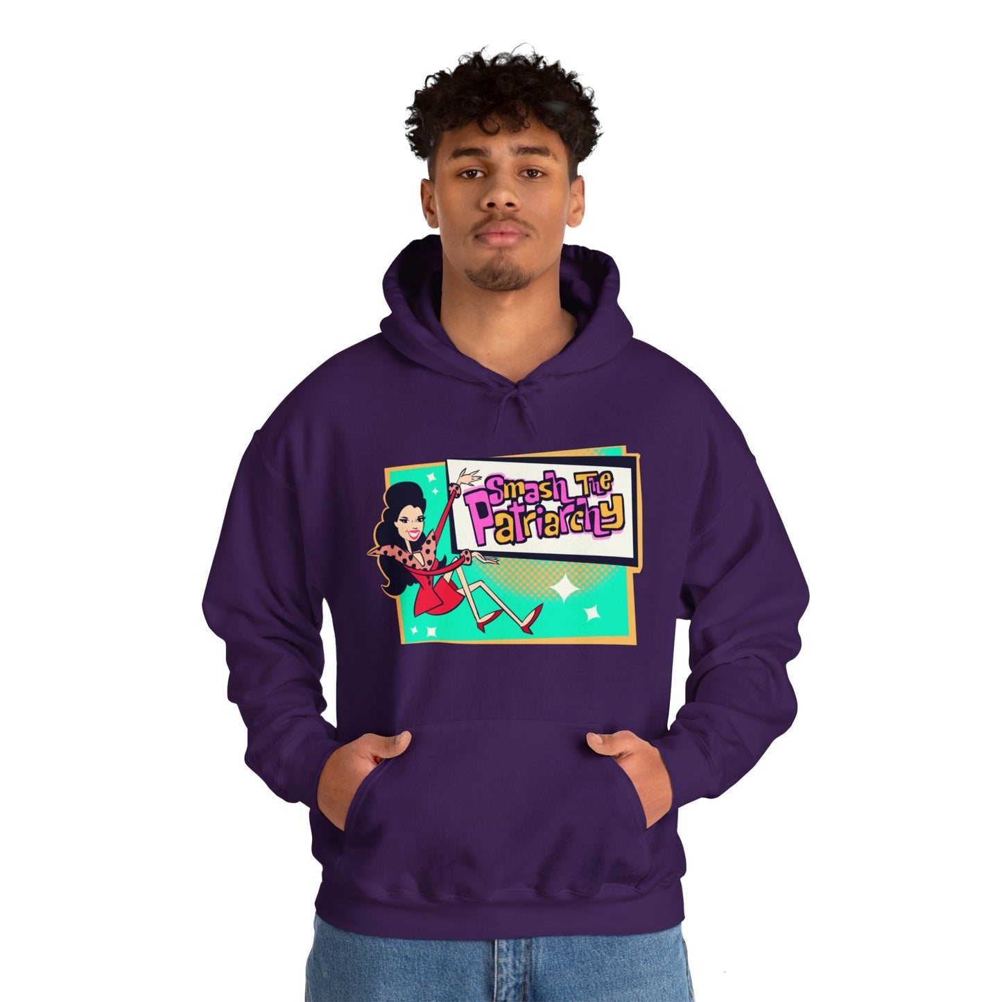 Smash The Patriarchy Unisex Heavy Blend Hooded Sweatshirt