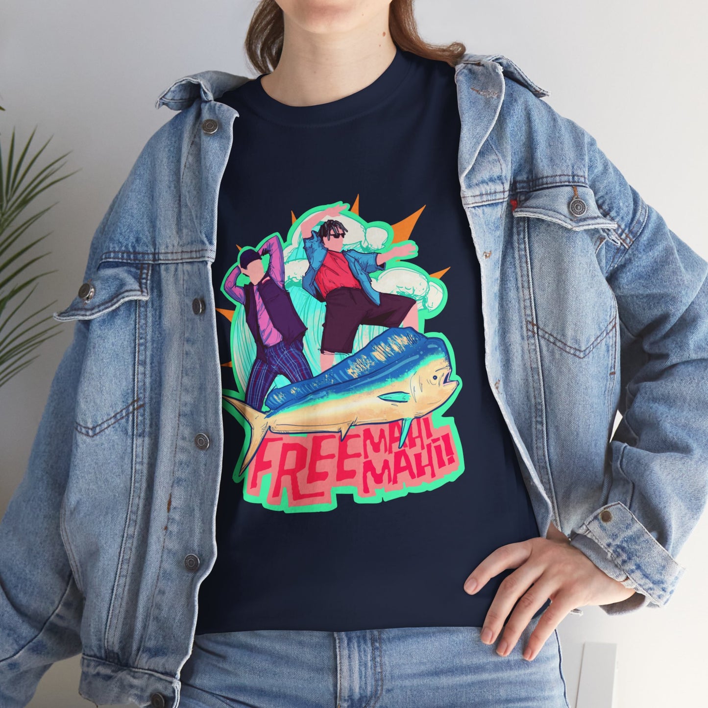 Free Mahi Mahi Unisex Heavy Cotton Tee