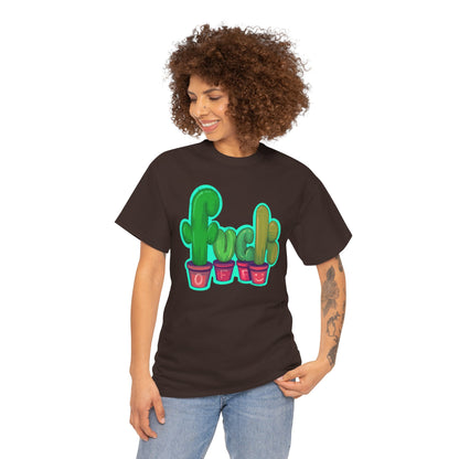 Rude Succulents Unisex Heavy Cotton Tee