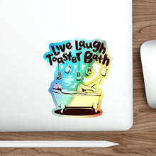 Toaster Bath Holographic Die-cut Stickers