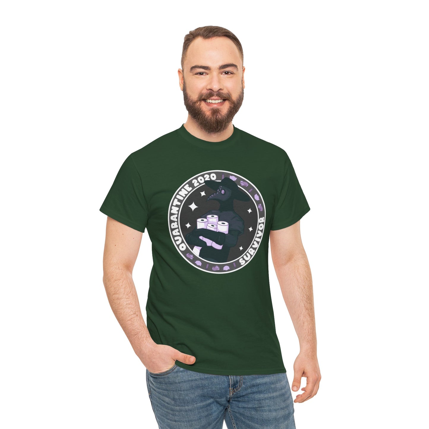 Quarantine 2020 Survivor Unisex Heavy Cotton Tee