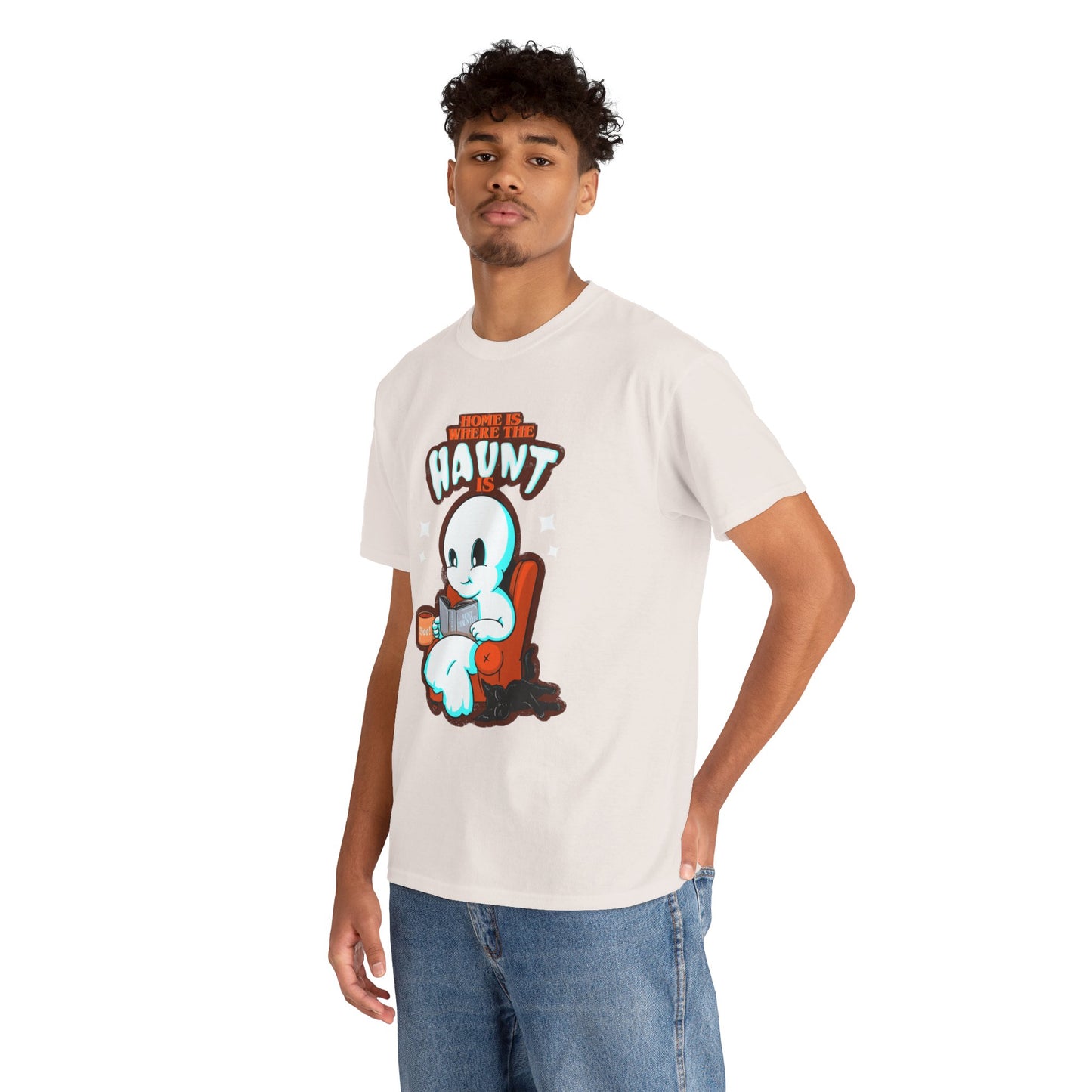 Home Is Where The Haunt Is Unisex Heavy Cotton Tee