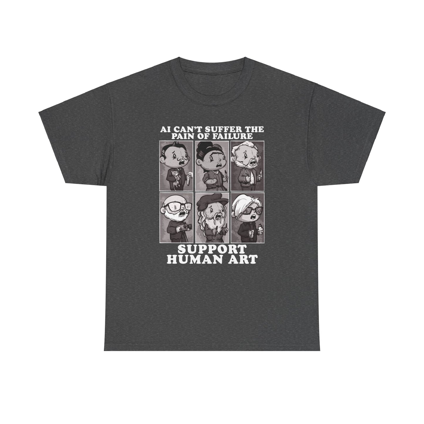 Support Human Art Unisex Heavy Cotton Tee