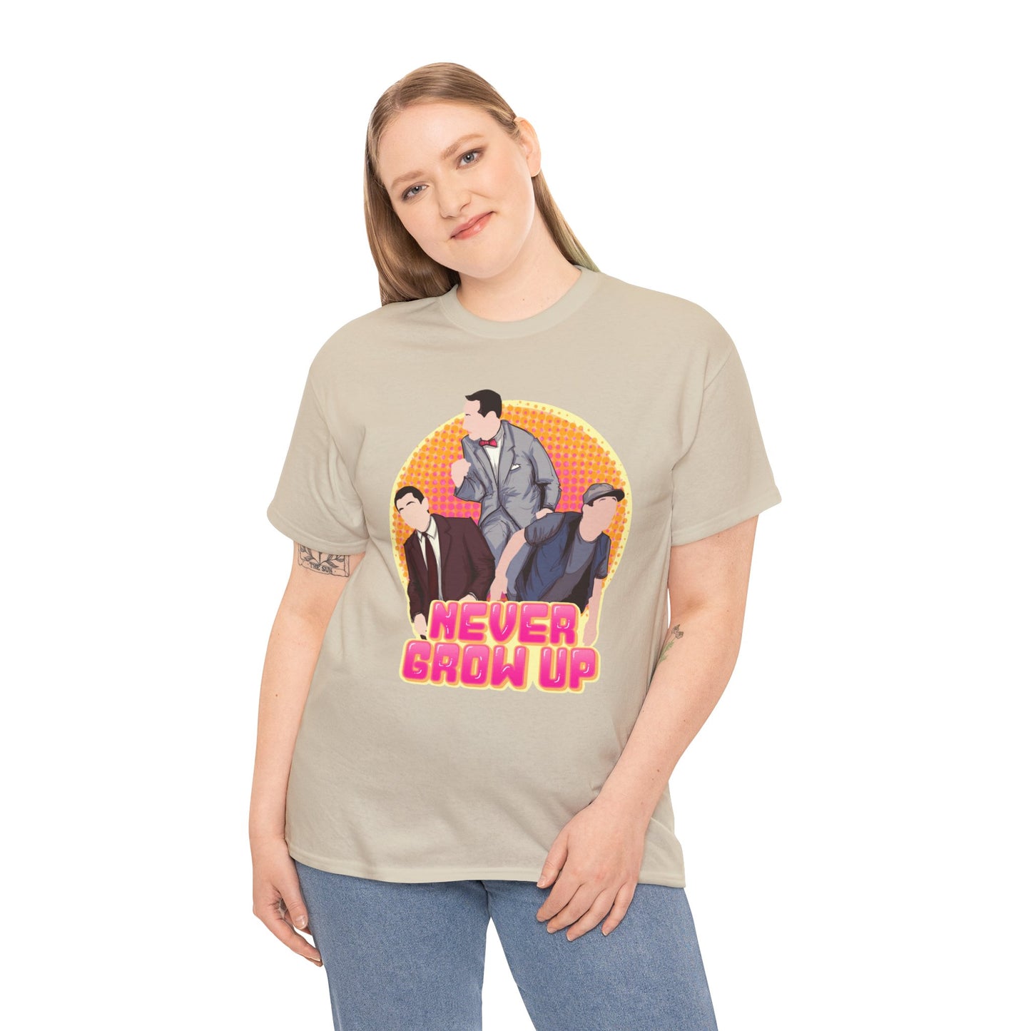 Never Grow Up Unisex Heavy Cotton Tee