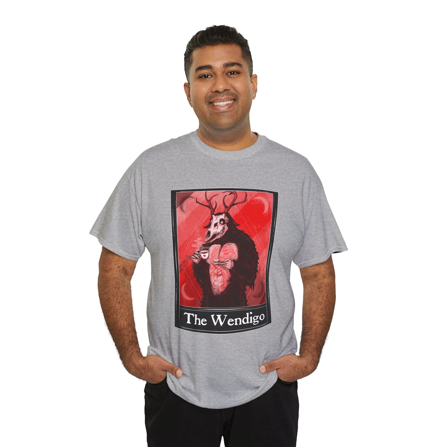 The Wendigo Tarot  (Front & Back Print) Unisex Heavy Cotton Tee