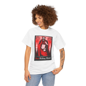 Red Riding Hood Tarot  (Front & Back Print) Unisex Heavy Cotton Tee