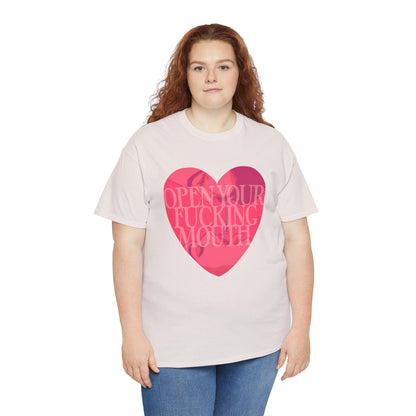 Open Your Mouth Unisex Heavy Cotton Tee