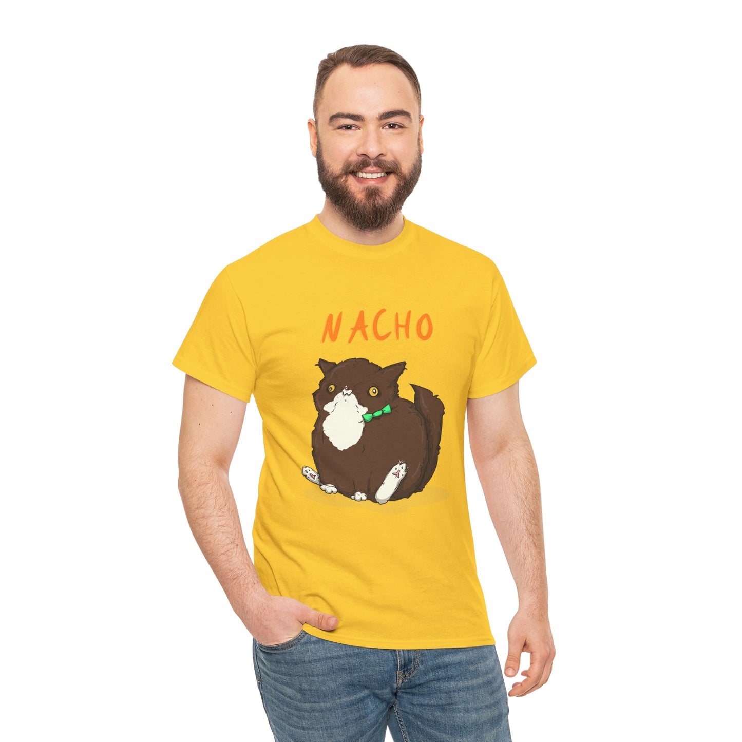 Nacho The Cat Unisex Heavy Cotton Tee