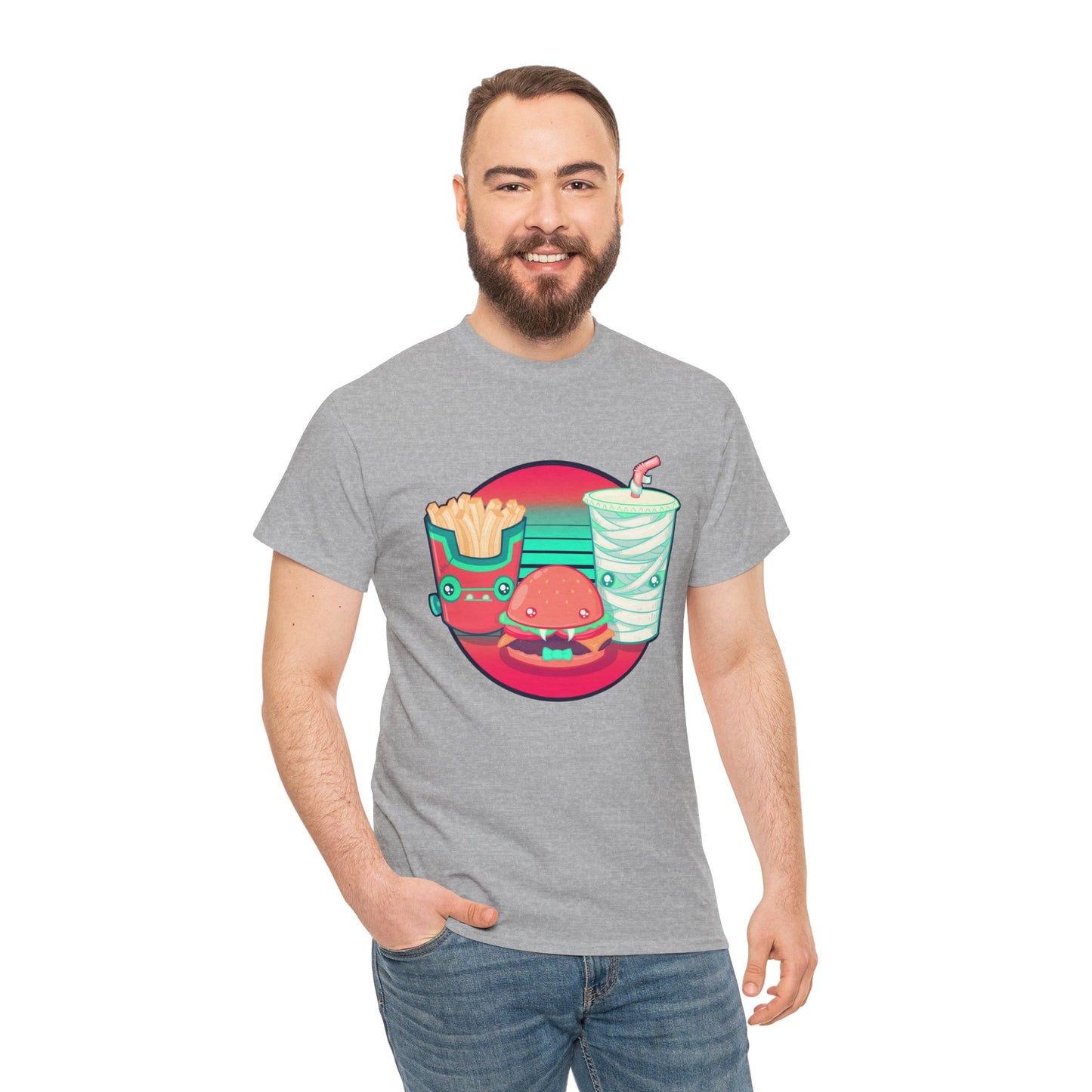 Spooky Fast Food Unisex Heavy Cotton Tee
