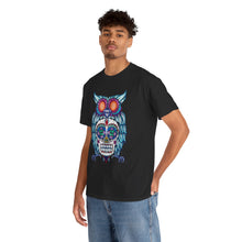 Sugar Skull Owl Unisex Heavy Cotton Tee