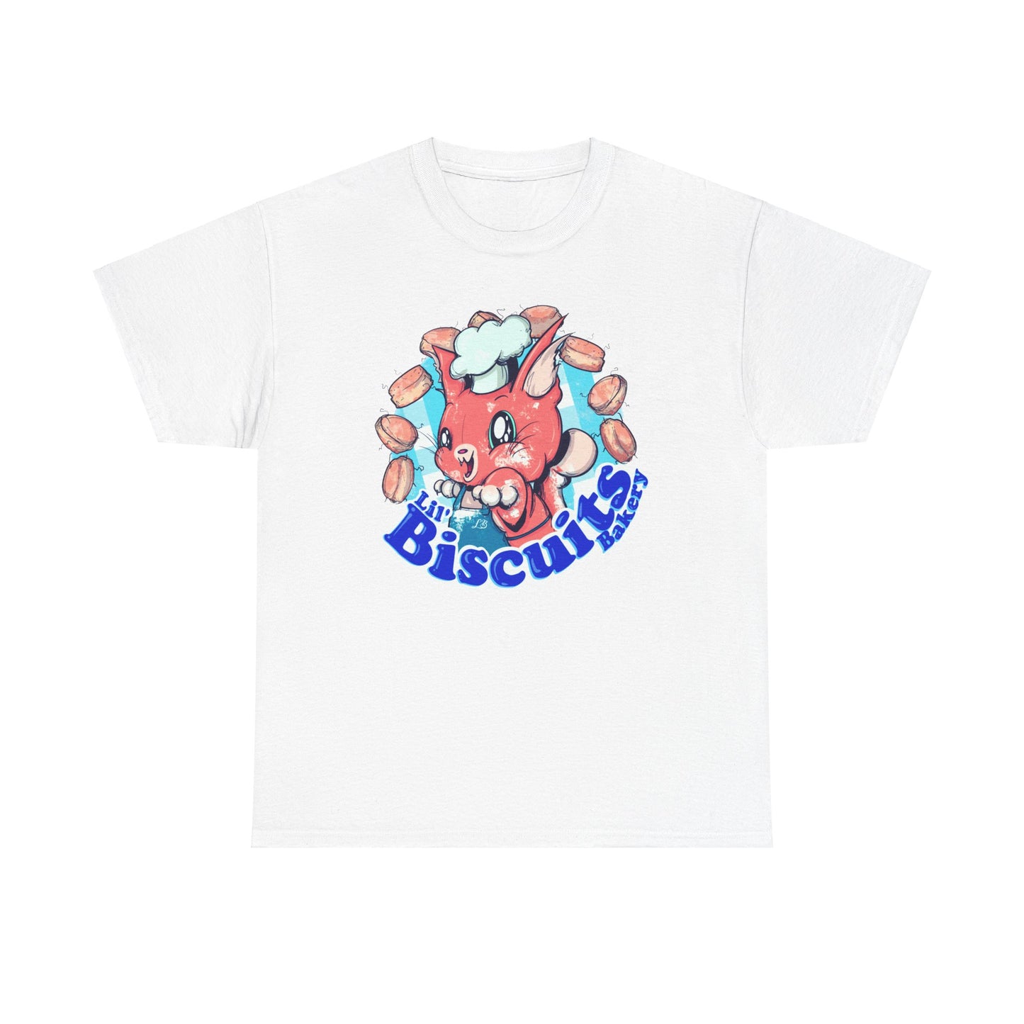 Lil Biscuits Cat Bakery Unisex Heavy Cotton Tee