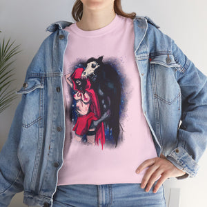 Red Riding Hood & The Wolf Unisex Heavy Cotton Tee