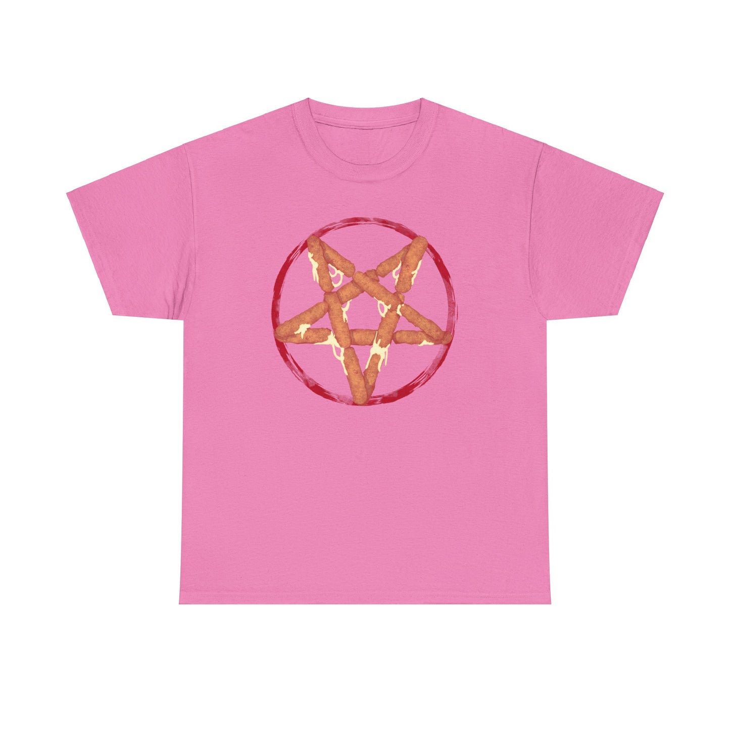 Mozzarella Stick Pentagram Unisex Heavy Cotton Tee