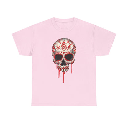Blood Skull Unisex Heavy Cotton Tee