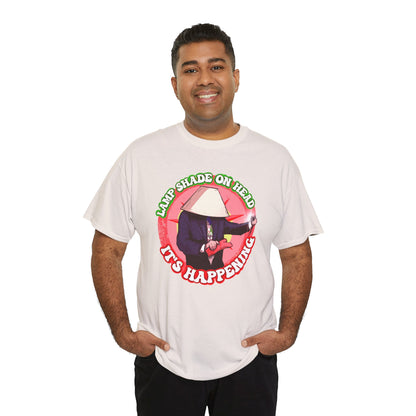Lampshade On Head Unisex Heavy Cotton Tee