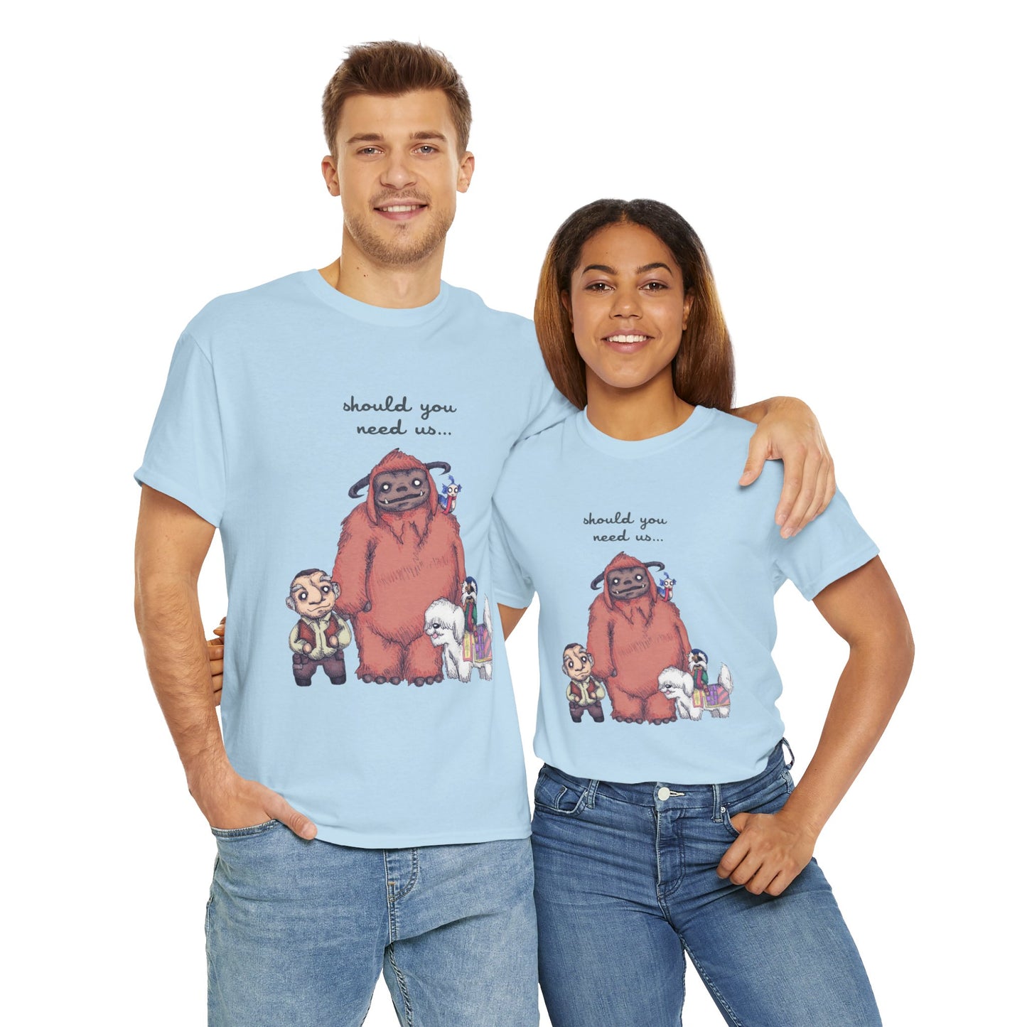 Should You Need Us Unisex Heavy Cotton Tee