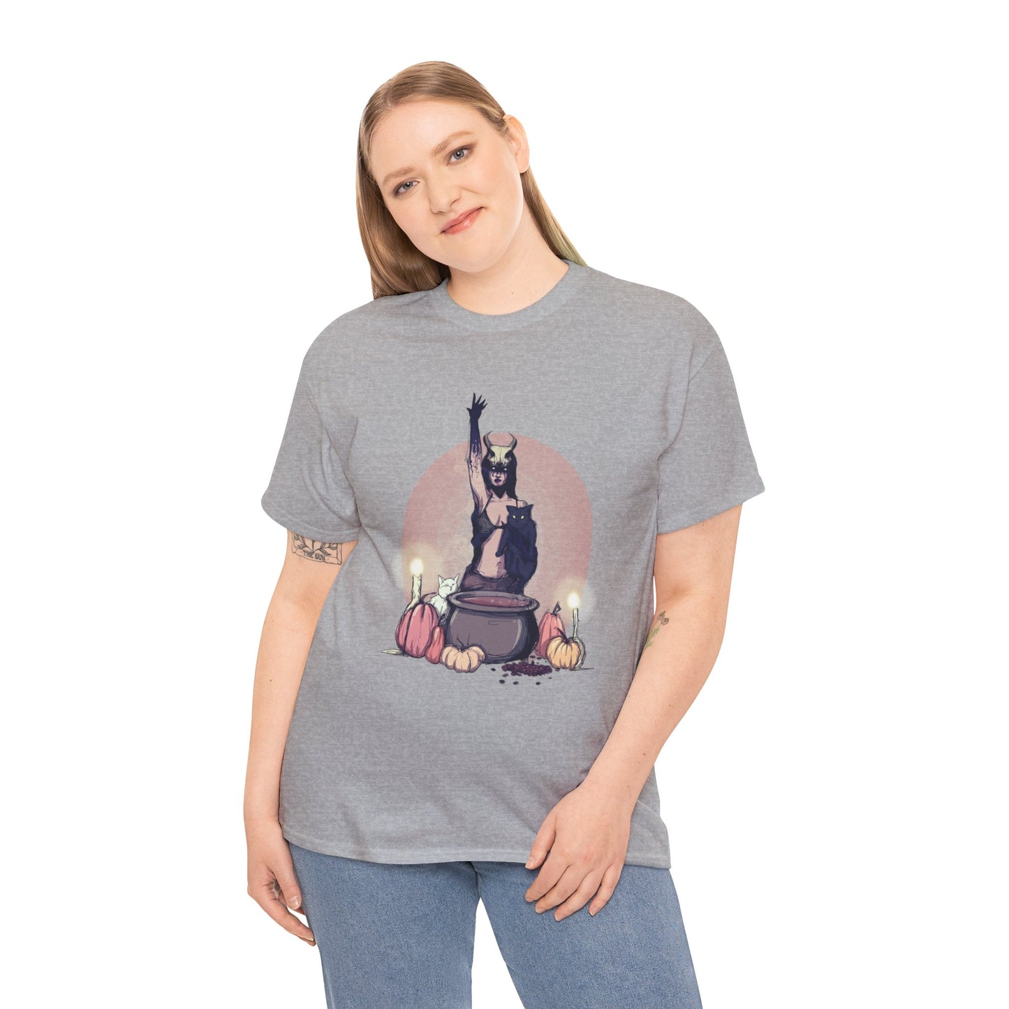 Coffee Witch Unisex Heavy Cotton Tee