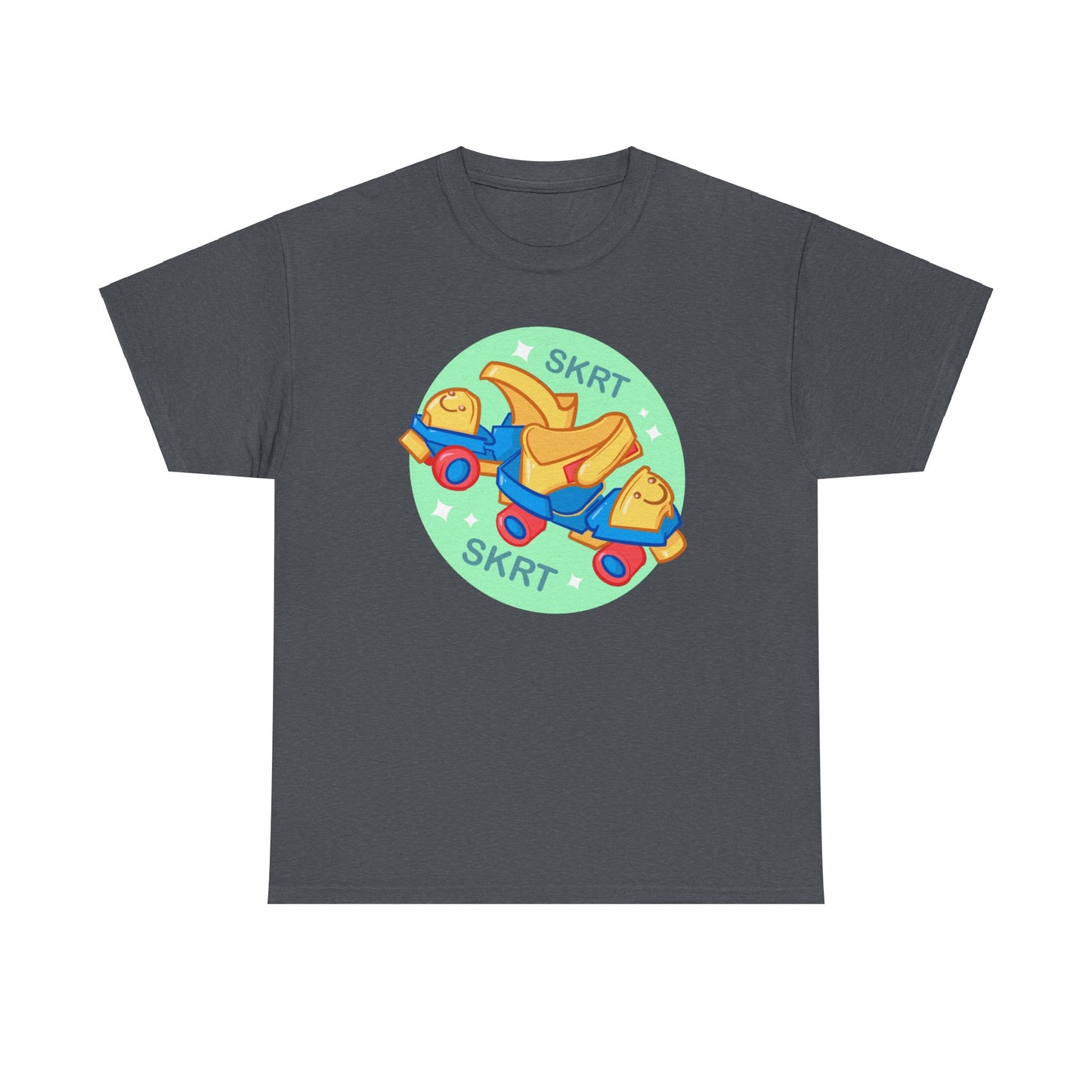Roller Skates Unisex Heavy Cotton Tee