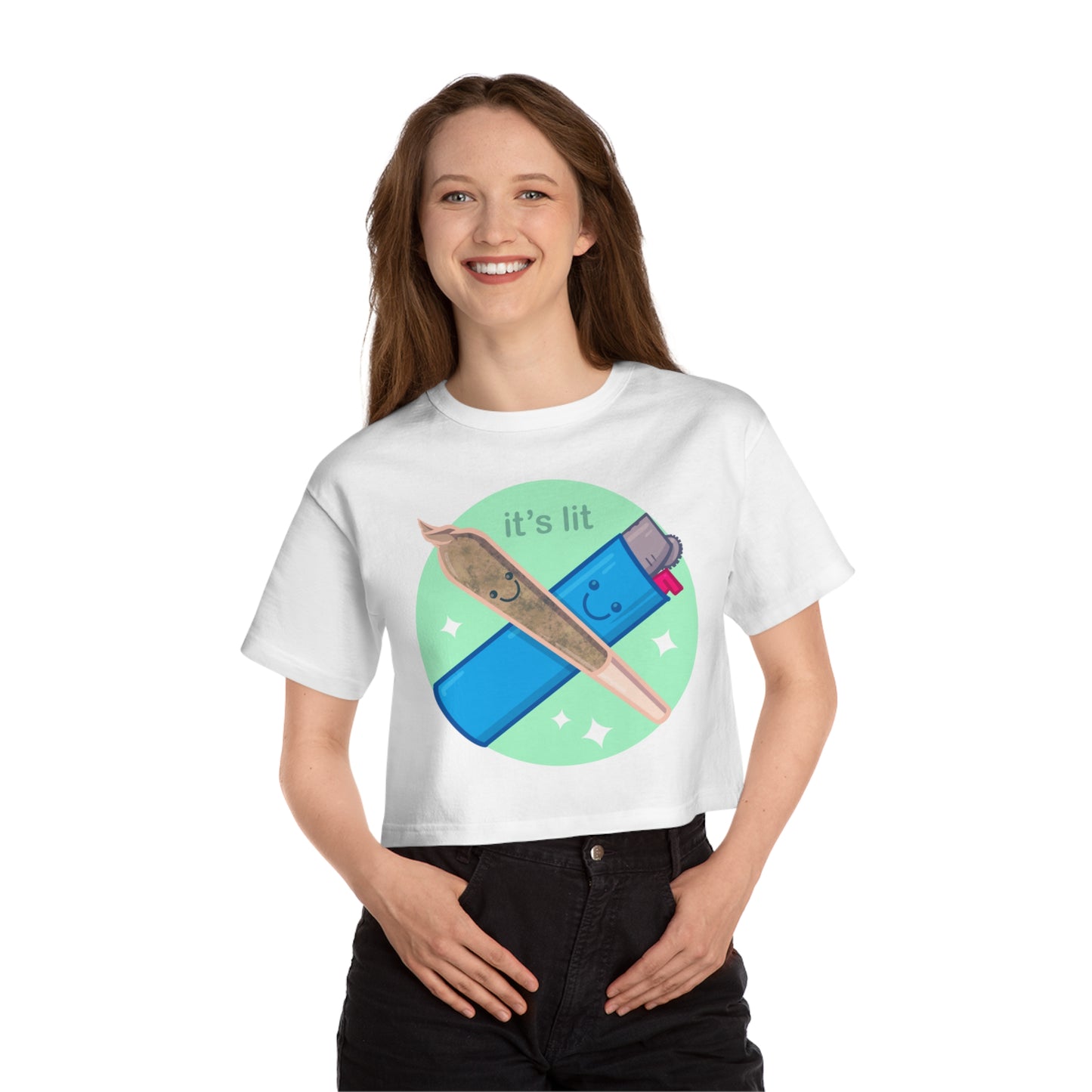 It's Lit Women's Heritage Cropped T-Shirt