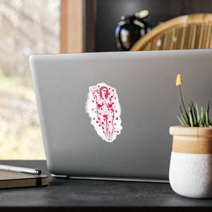 Stretch Heart Kiss-Cut Vinyl Decal