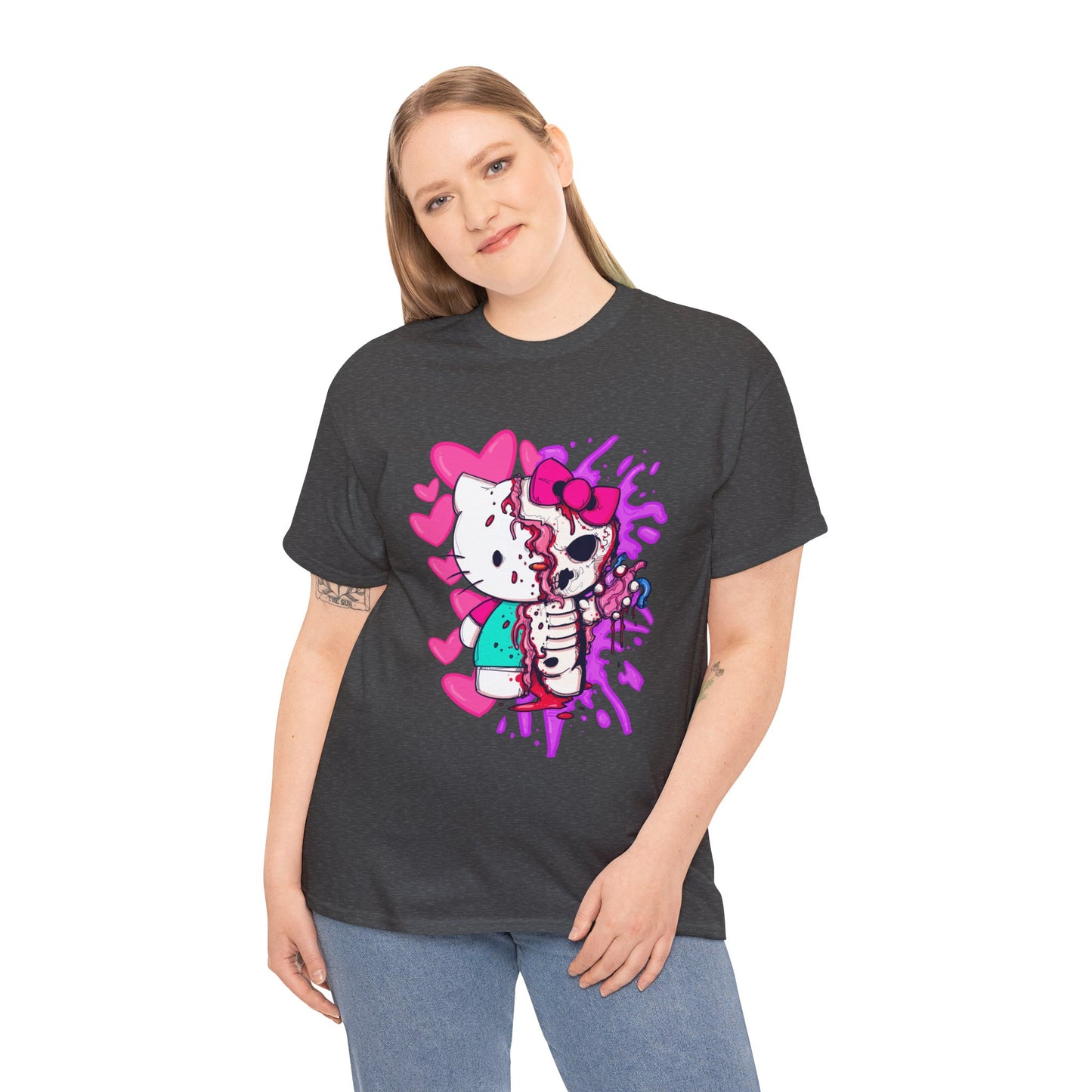 Zombie Kitty Unisex Heavy Cotton Patreon Tee