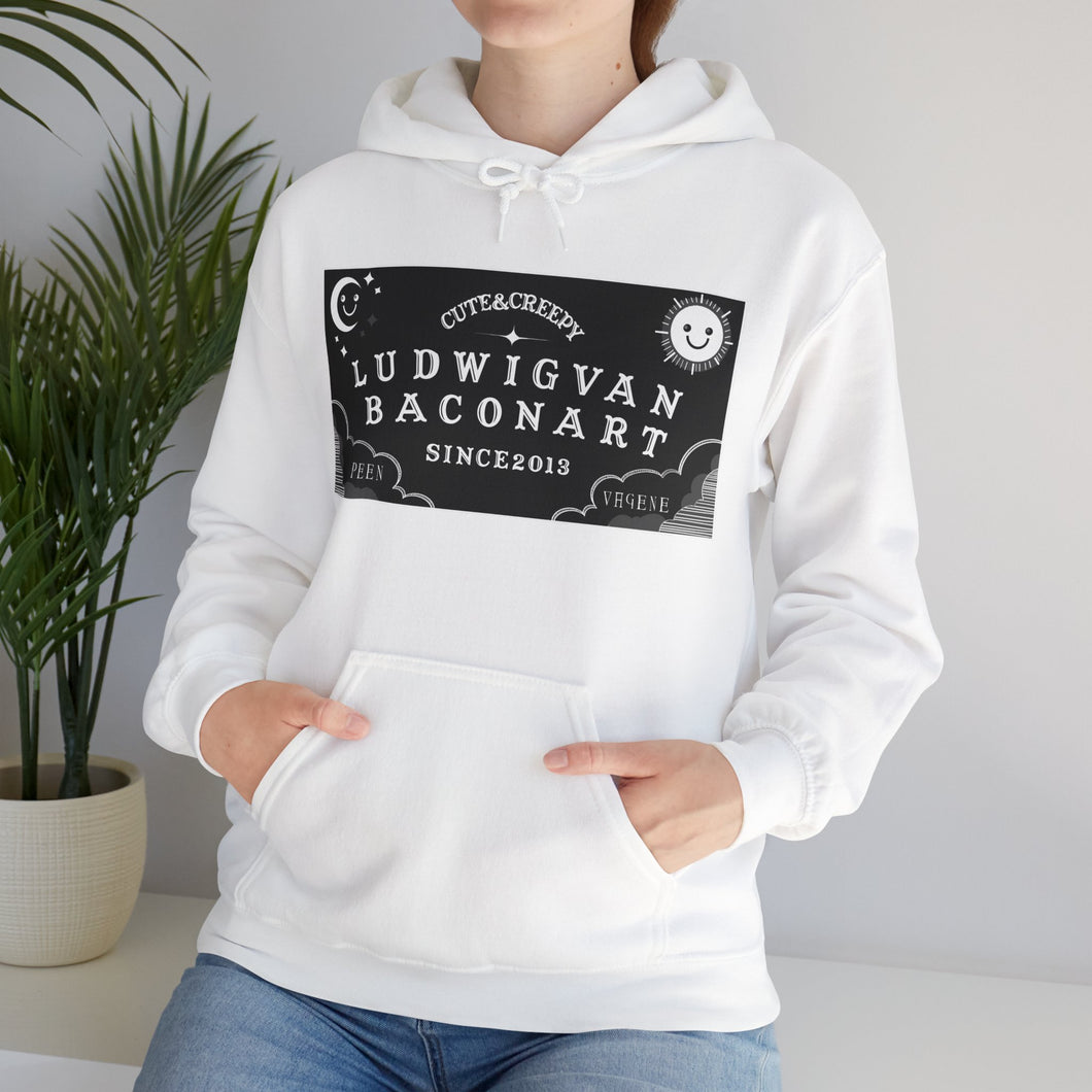 LVB Logo Front, Back, Sleeves Heavy Blend Hooded Sweatshirt