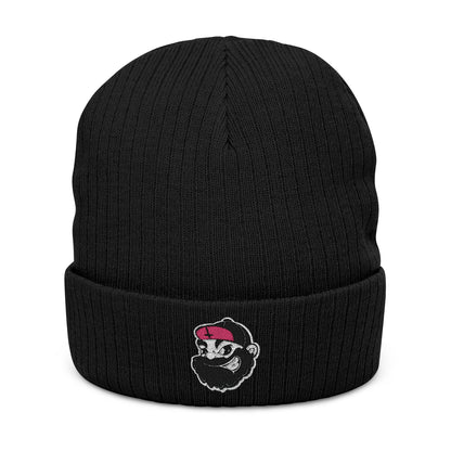 LVB 26 Logo Ribbed Knit Beanie Embroidered