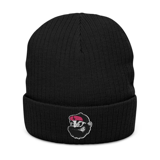 LVB 26 Logo Ribbed Knit Beanie Embroidered