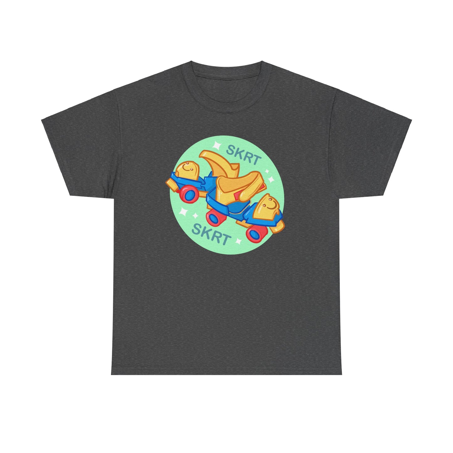 Roller Skates Unisex Heavy Cotton Tee