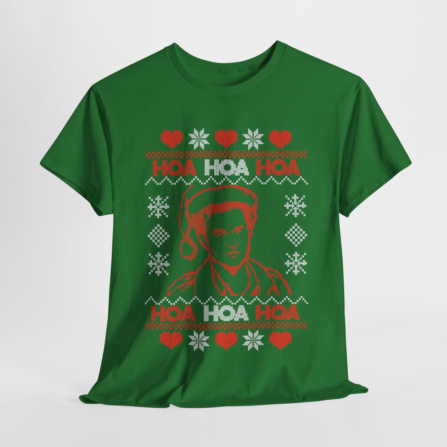 HOA HOA HOA Christmas (Red) Unisex Heavy Cotton Tee