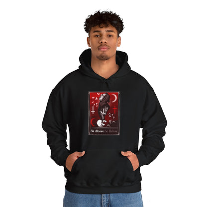 As Above So Below Tarot Unisex Heavy Blend Hooded Sweatshirt