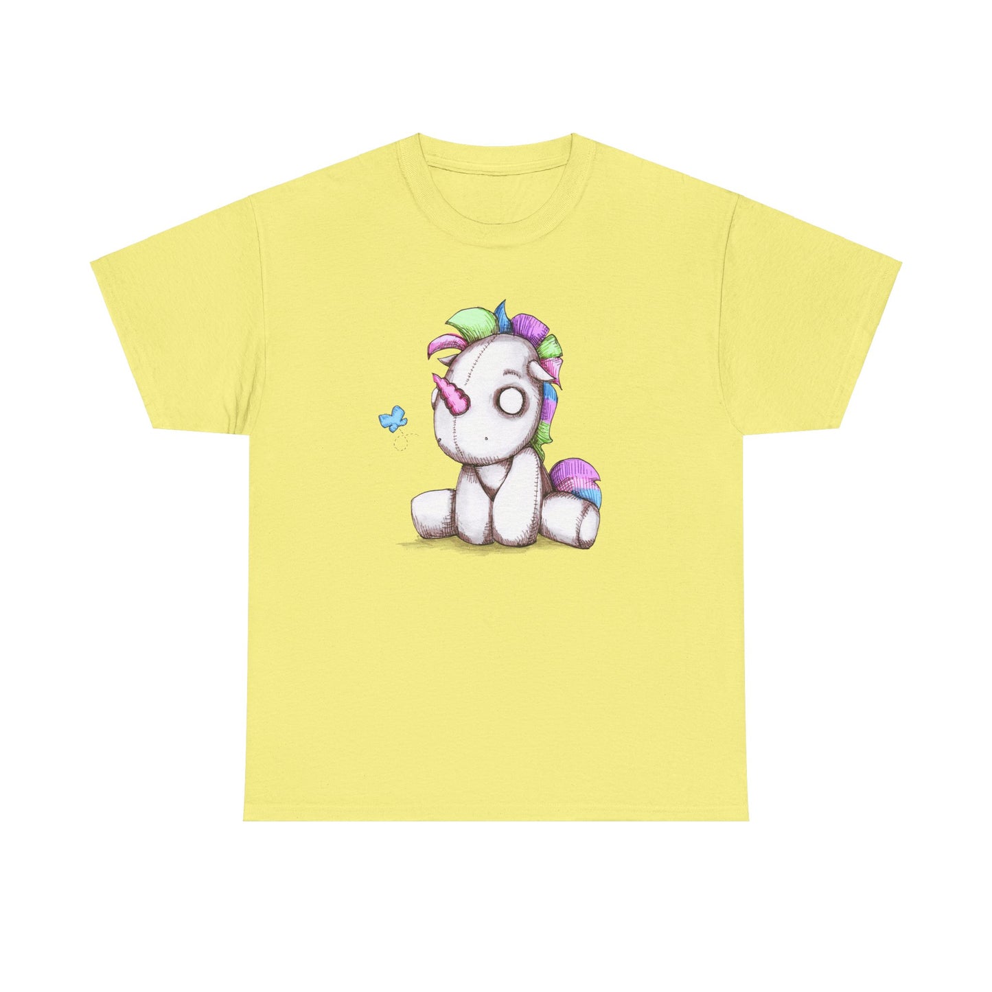 Plushie Unicorn Unisex Heavy Cotton Tee