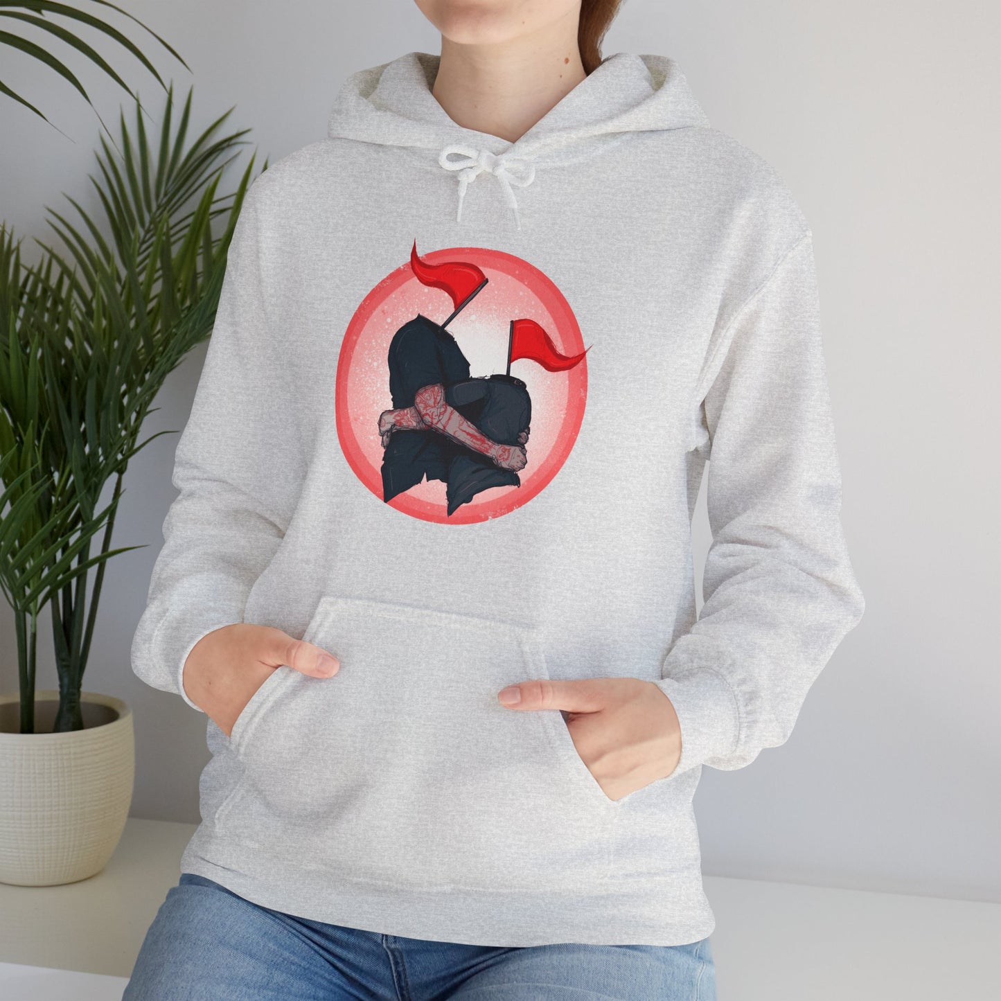 Red Flags Unisex Heavy Blend Hooded Sweatshirt