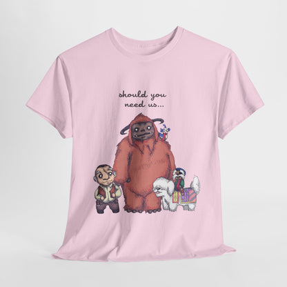 Should You Need Us Unisex Heavy Cotton Tee