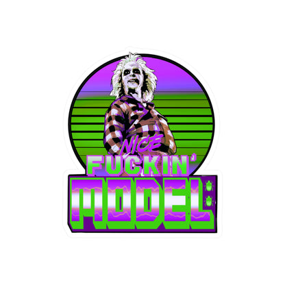 Nice Model Kiss-Cut Vinyl Decal